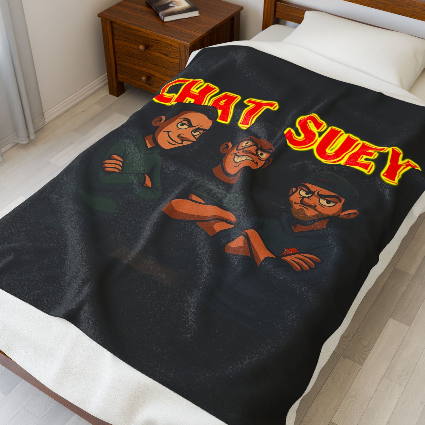 Cozy Chat Suey Plush Blanket