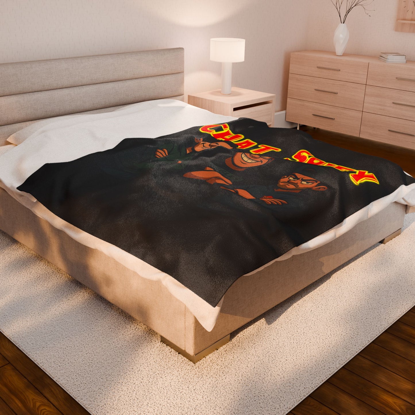 Cozy Chat Suey Plush Blanket