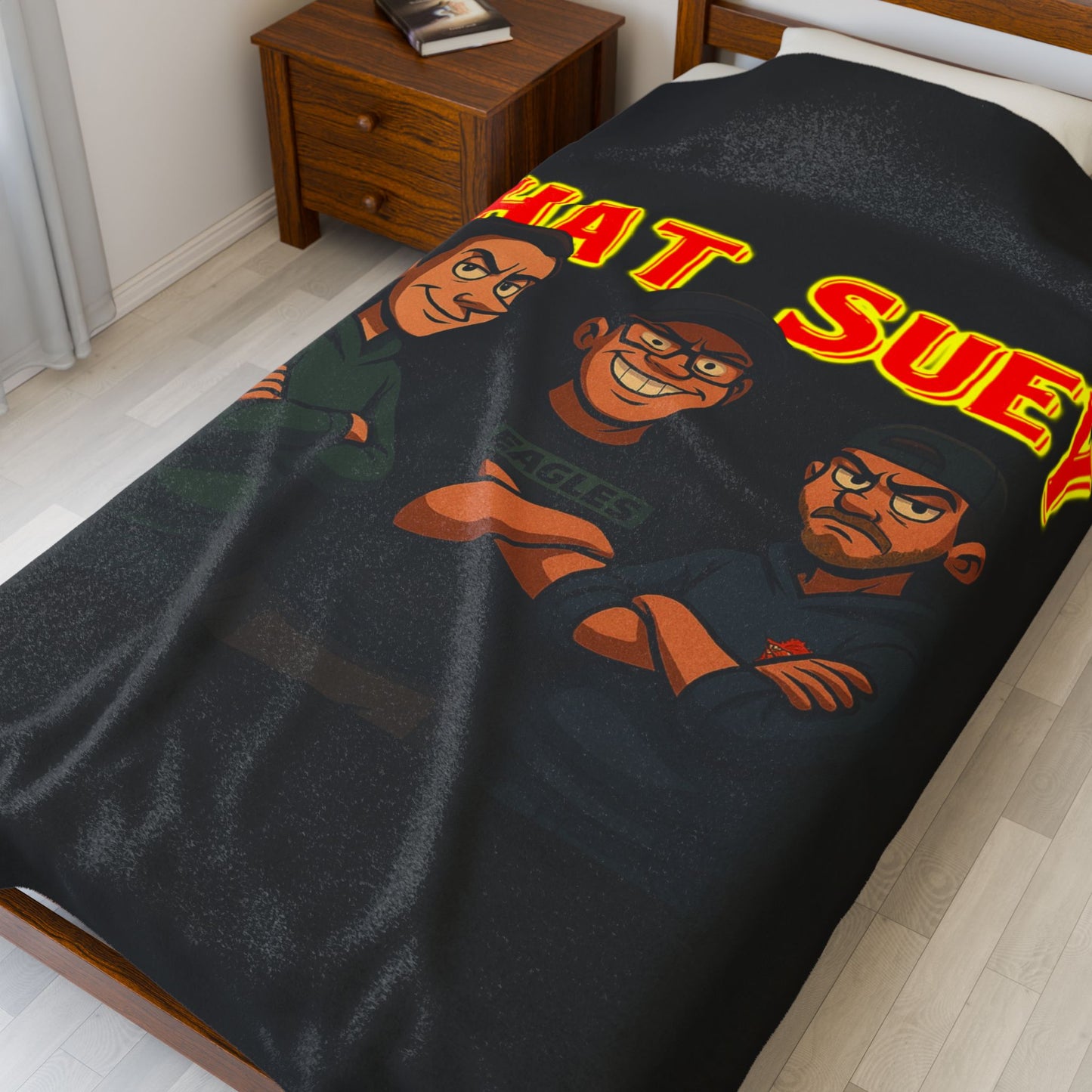 Cozy Chat Suey Plush Blanket