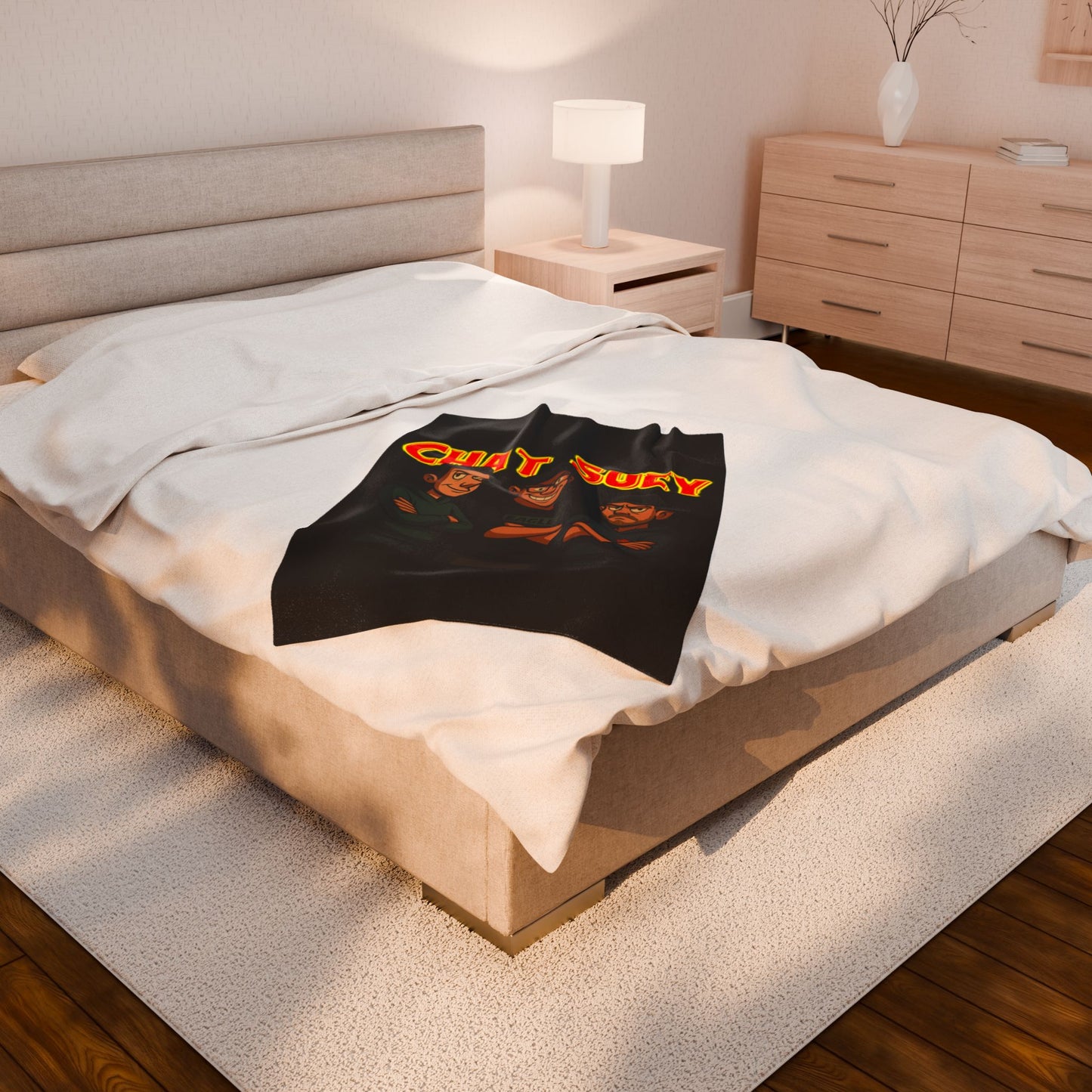 Cozy Chat Suey Plush Blanket