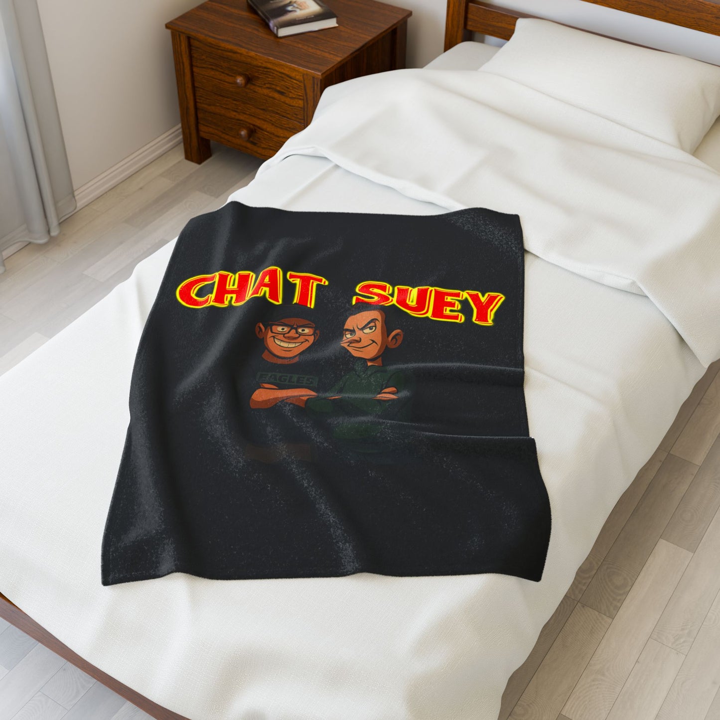 Cozy Chat Suey Plush Blanket