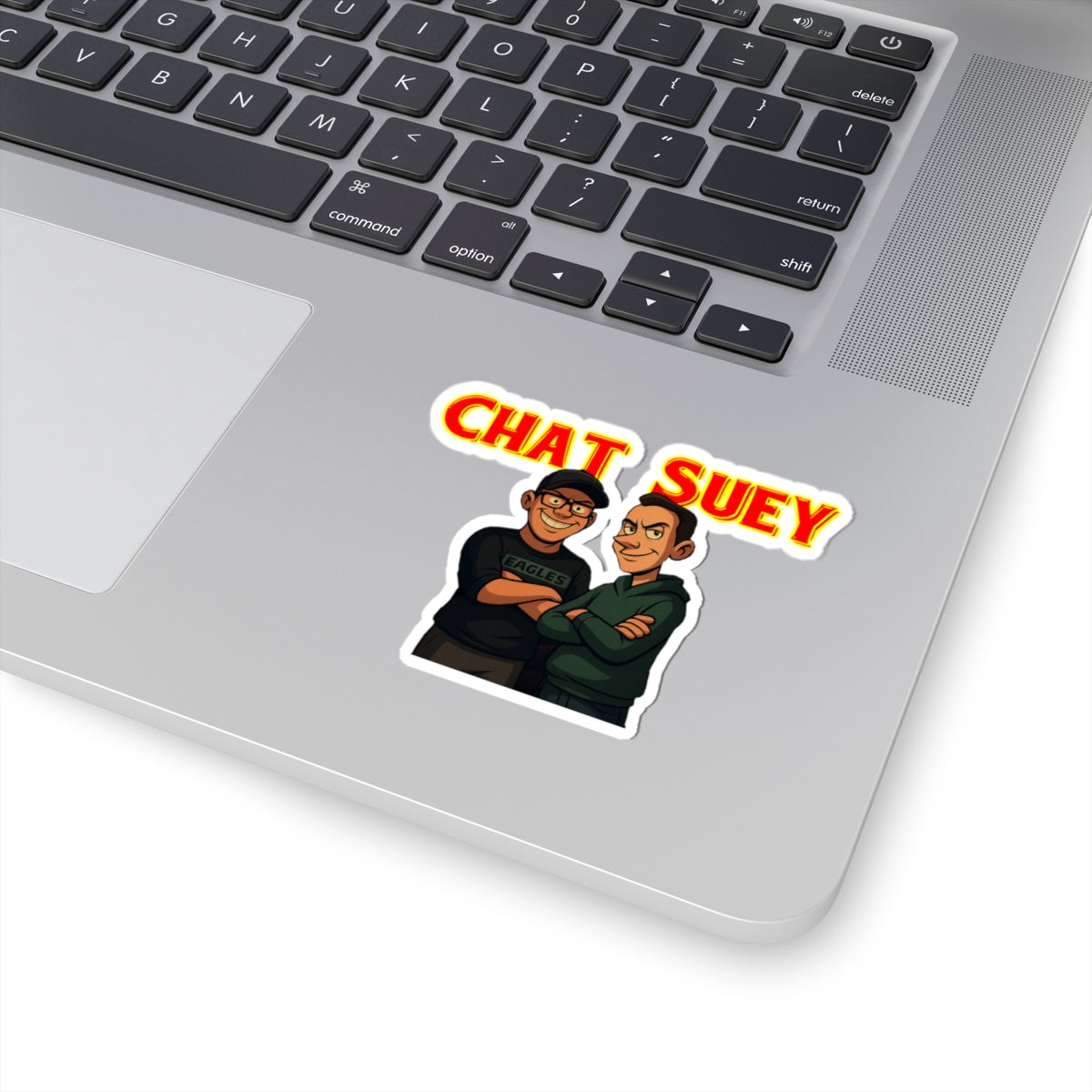 Chat Suey Kiss-Cut Stickers, Fun Cartoon Stickers for Laptops, Water Bottles, Notebooks, Gift for Music Lovers, Pop Culture Decor