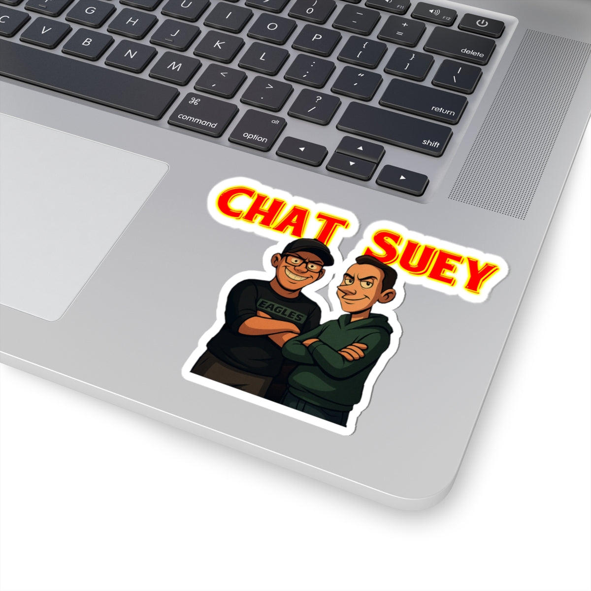 Chat Suey Kiss-Cut Stickers, Fun Cartoon Stickers for Laptops, Water Bottles, Notebooks, Gift for Music Lovers, Pop Culture Decor