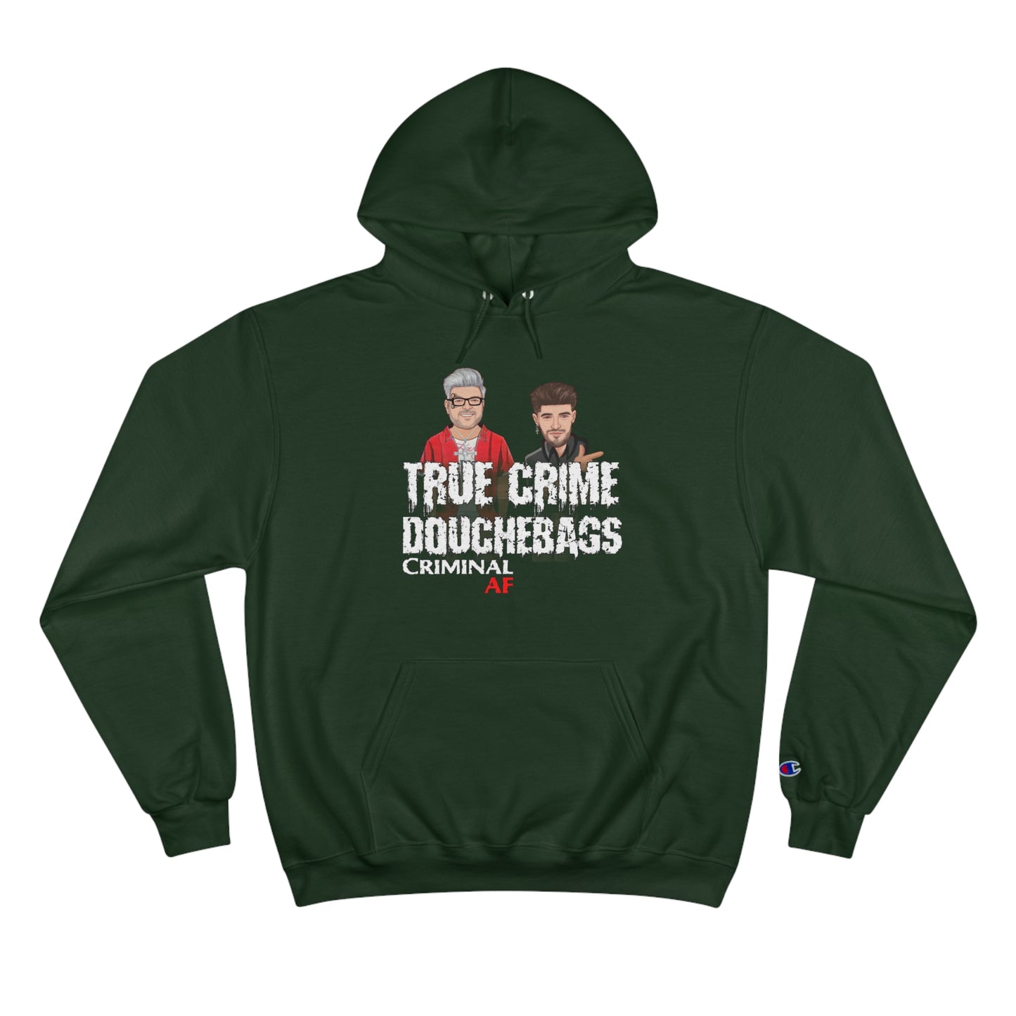 True Crime Douchebags Logo Champion Hoodie